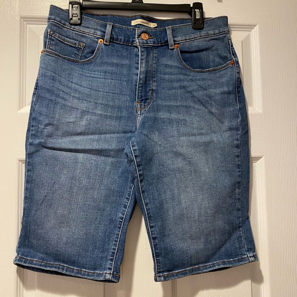 Women's Blue Denim Shorts